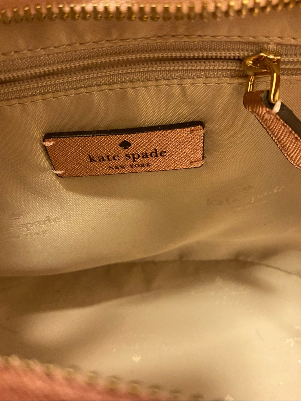 kate spade rose gold glitter tote - Picture 5 of 5